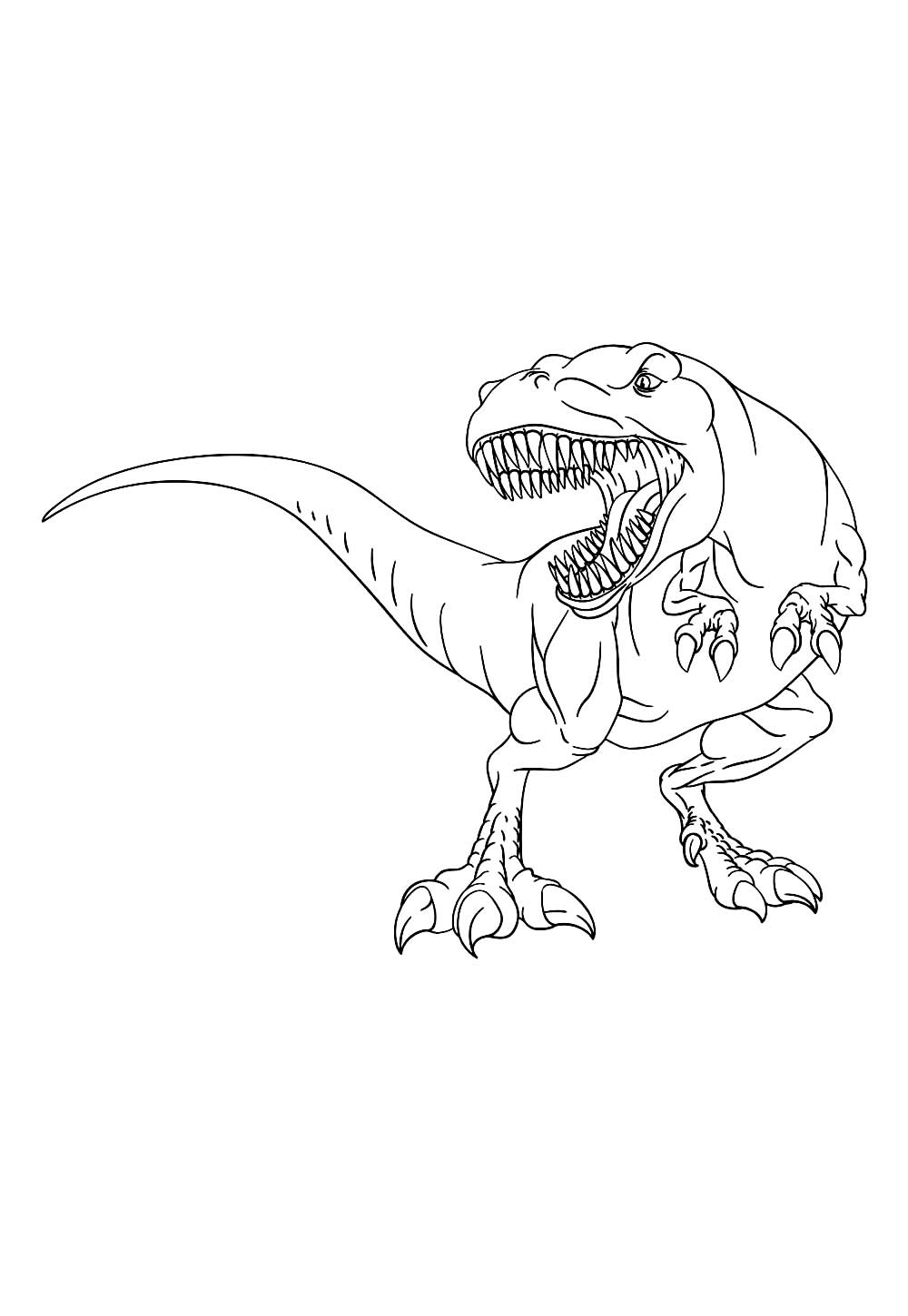Desenho para colorir - T-Rex