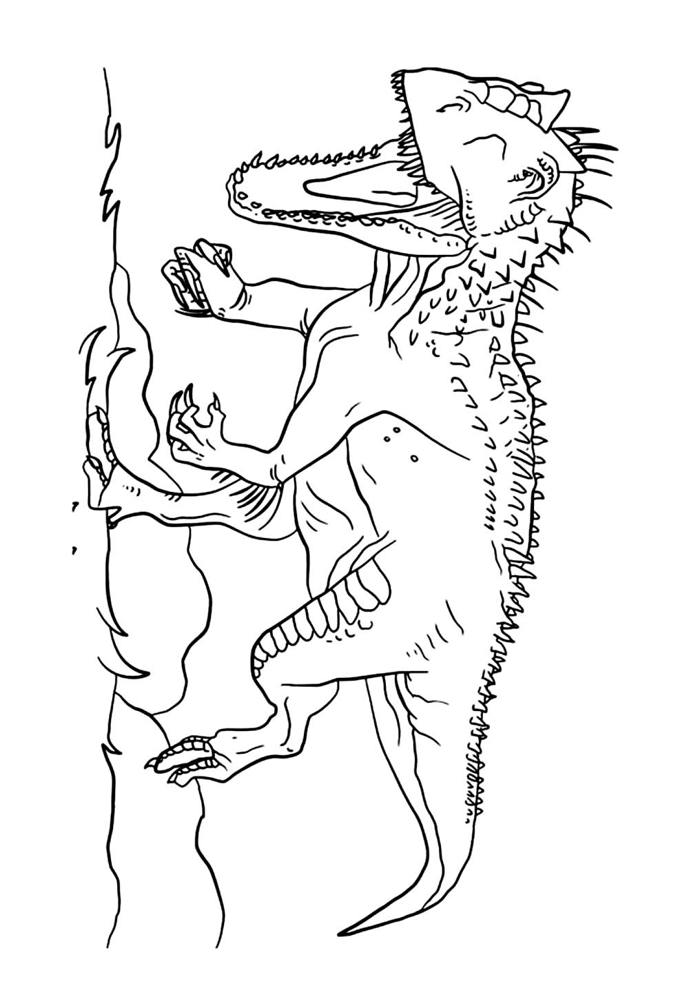 Desenho para colorir - T-Rex