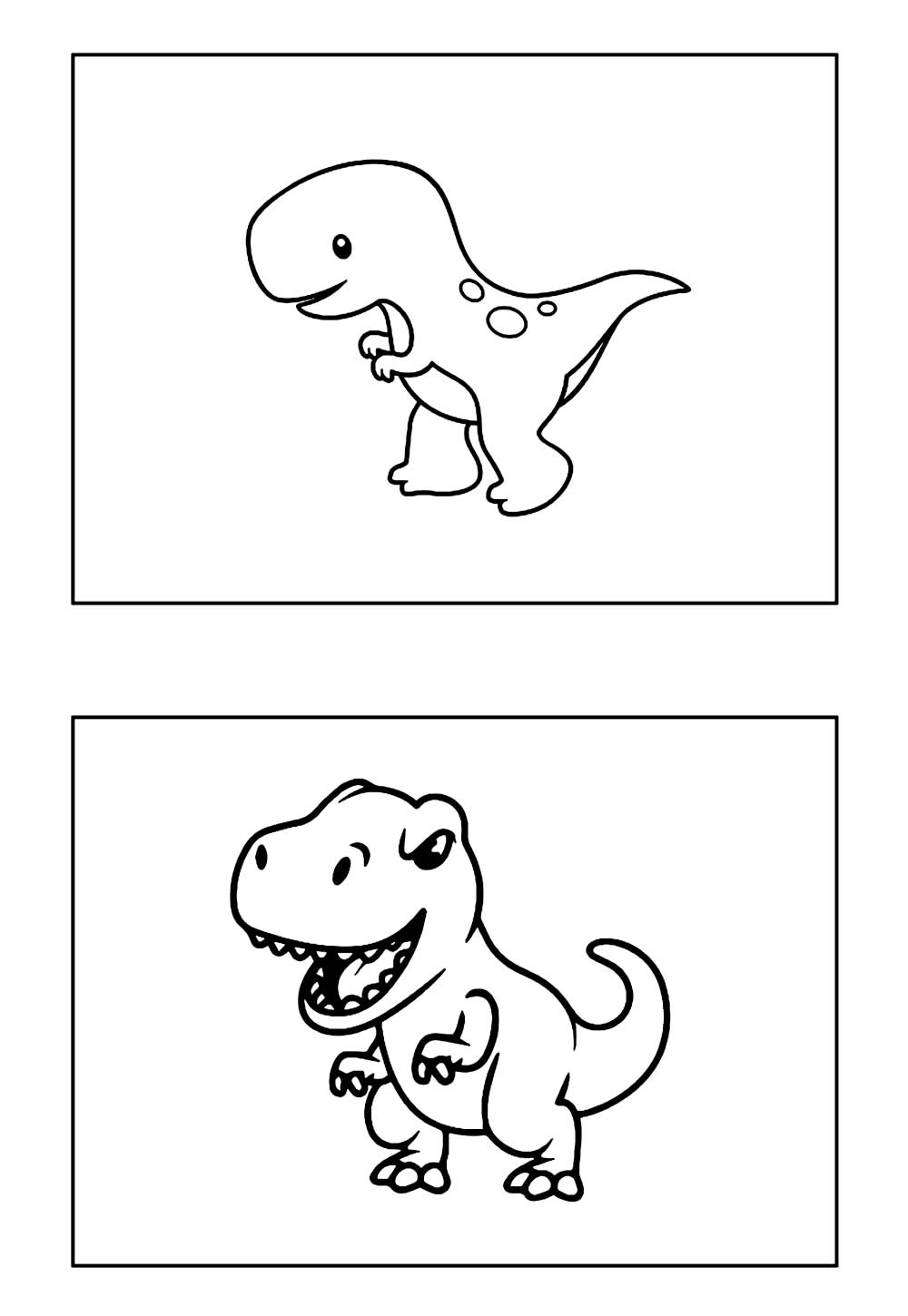 Desenhos de T-Rex para colorir