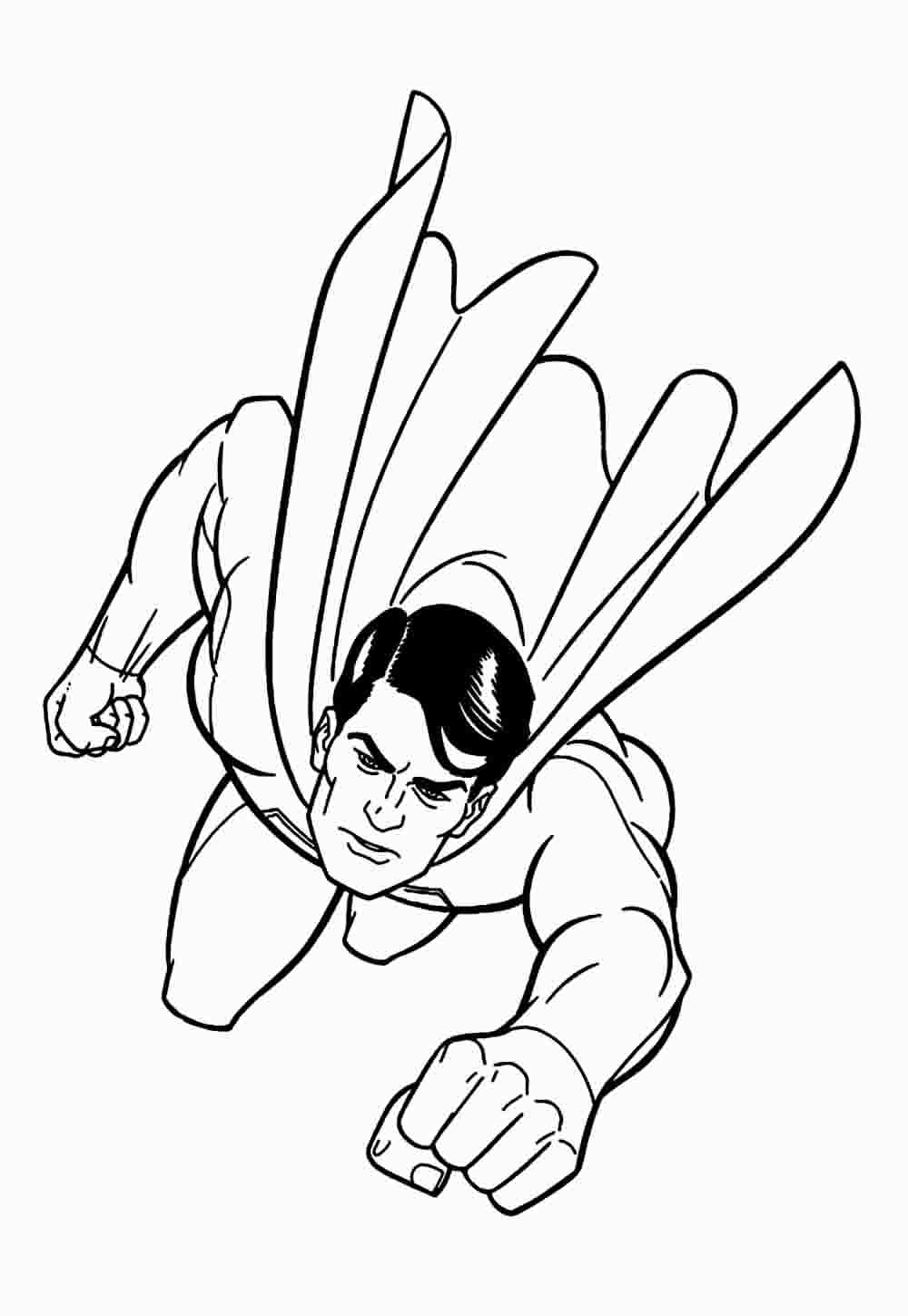 Super-Homem para imprimir - Desenho para colorir