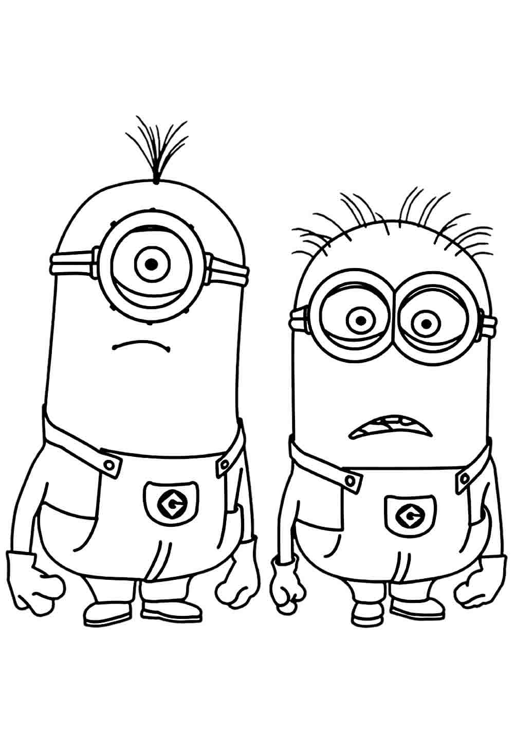 Desenho para colorir dos Minions