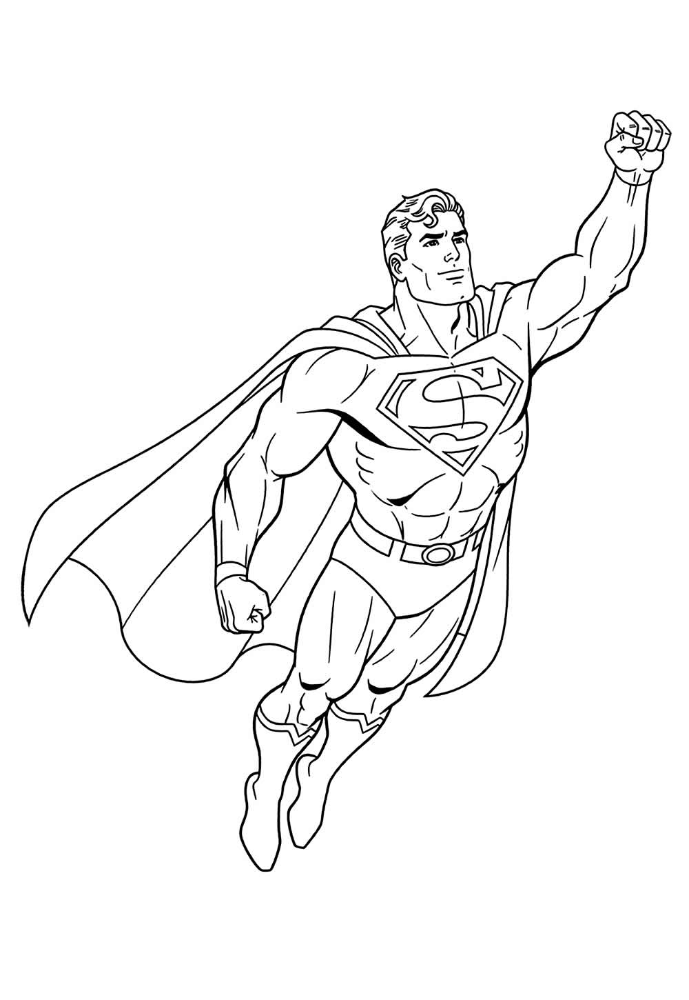 Desenho do Super-Homem para colorir