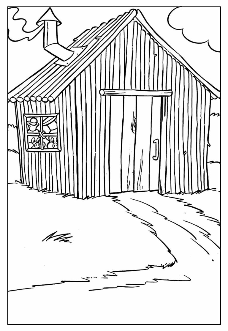 Desenhos dos Três Porquinhos para colorir - Bora Colorir