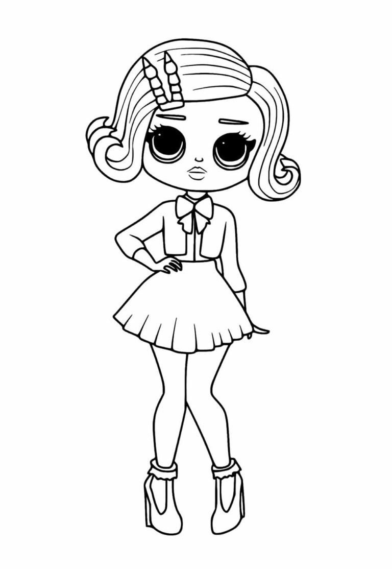 Desenhos da Boneca LOL para colorir - Bora Colorir