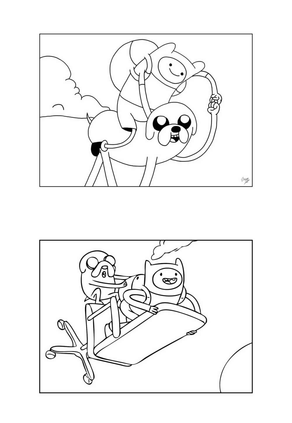 Desenhos A Hora da Aventura Colorir