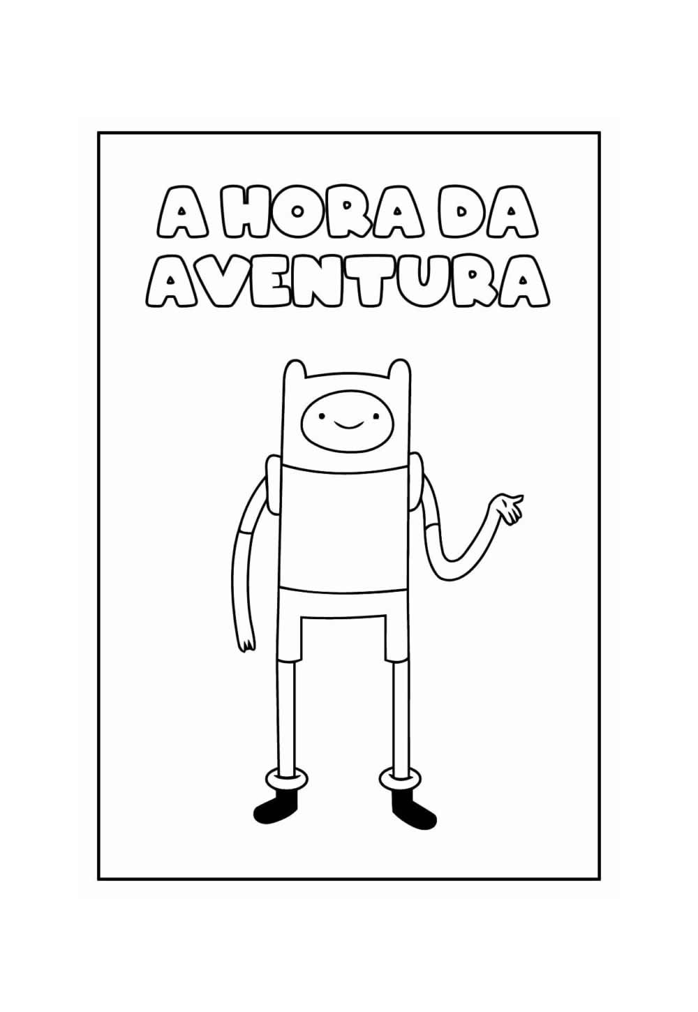 A Hora da Aventura para colorir