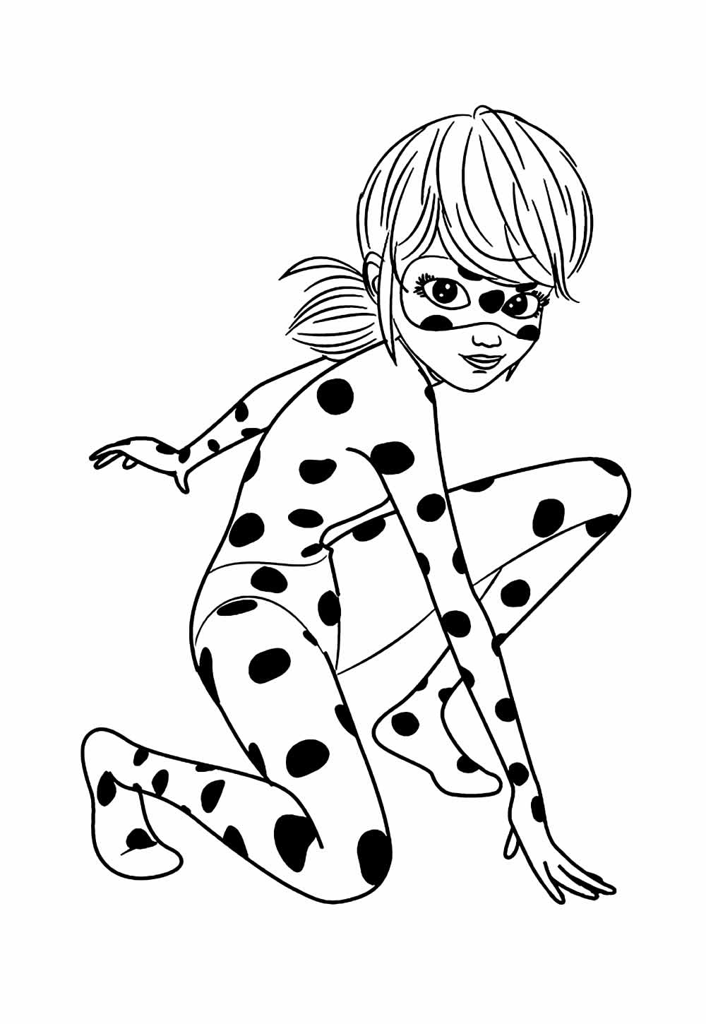 Desenho da Ladybug para colorir