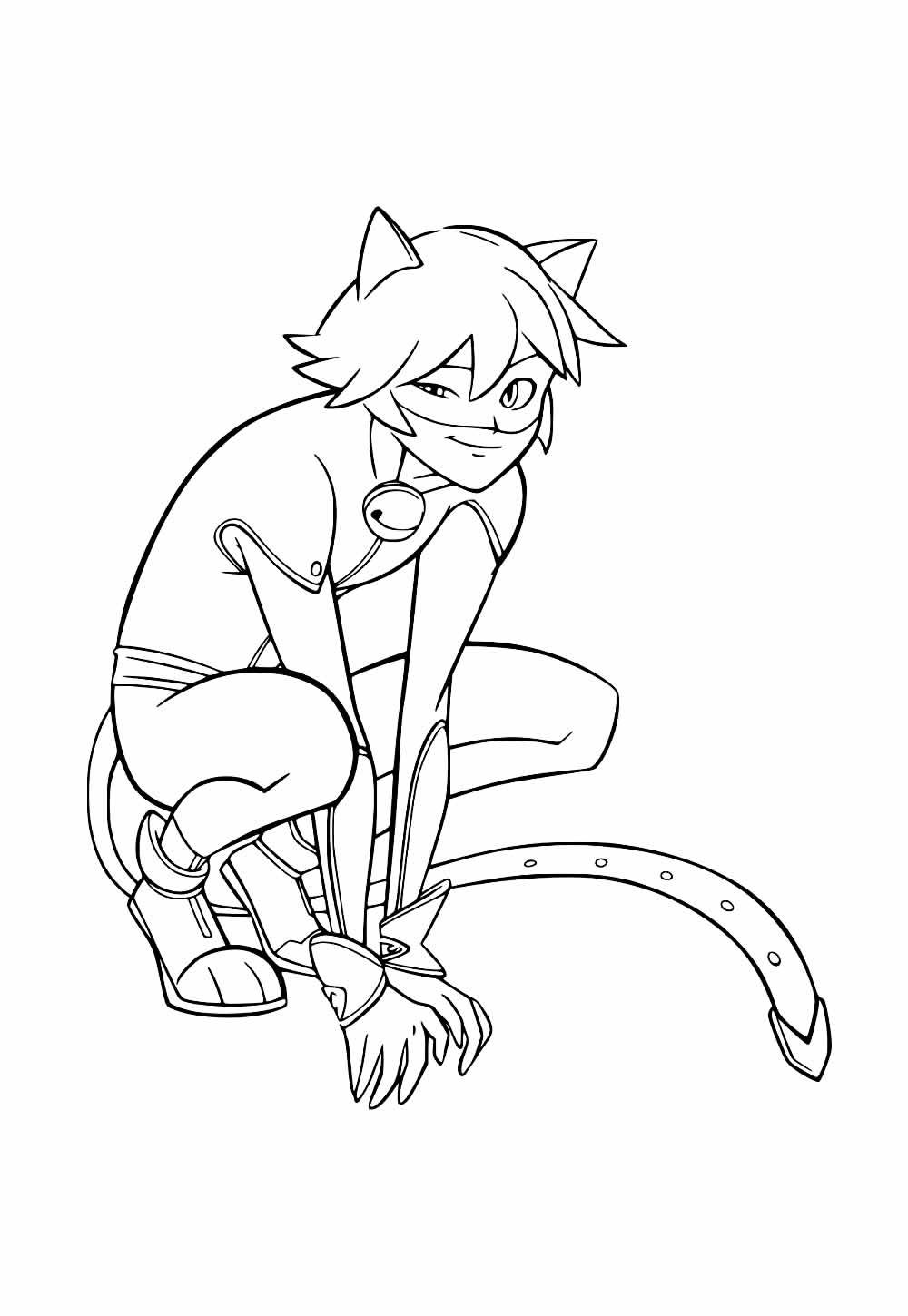 Desenho da Cat Noir