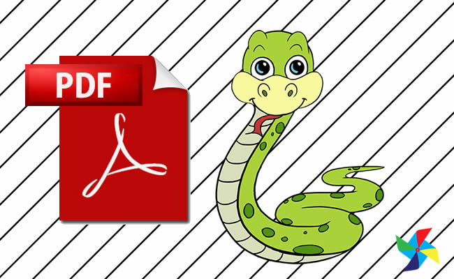 Desenhos de Cobra para colorir em PDF