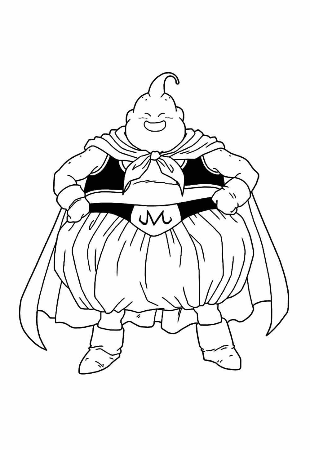 Desenho de Majin Boo para colorir