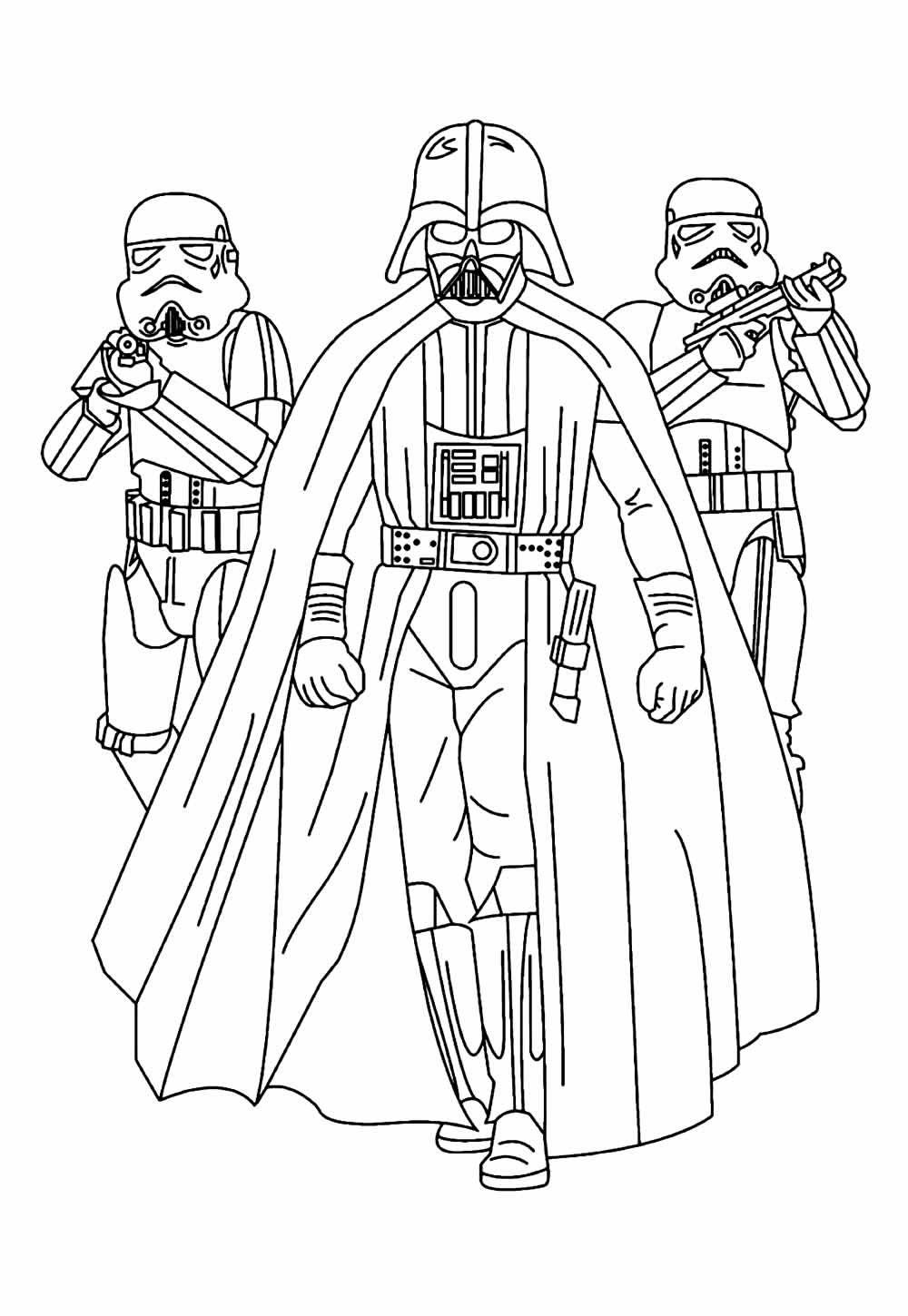 Desenho de Star Wars para colorir