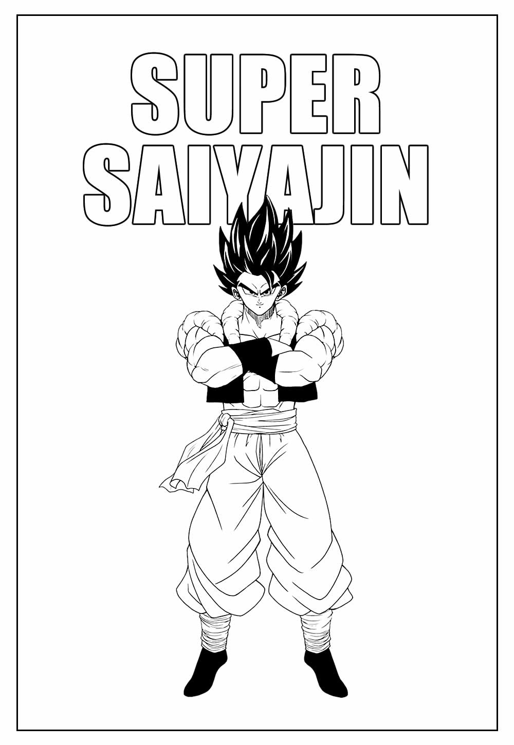 Desenhos de Super Saiyajin para colorir - Bora Colorir