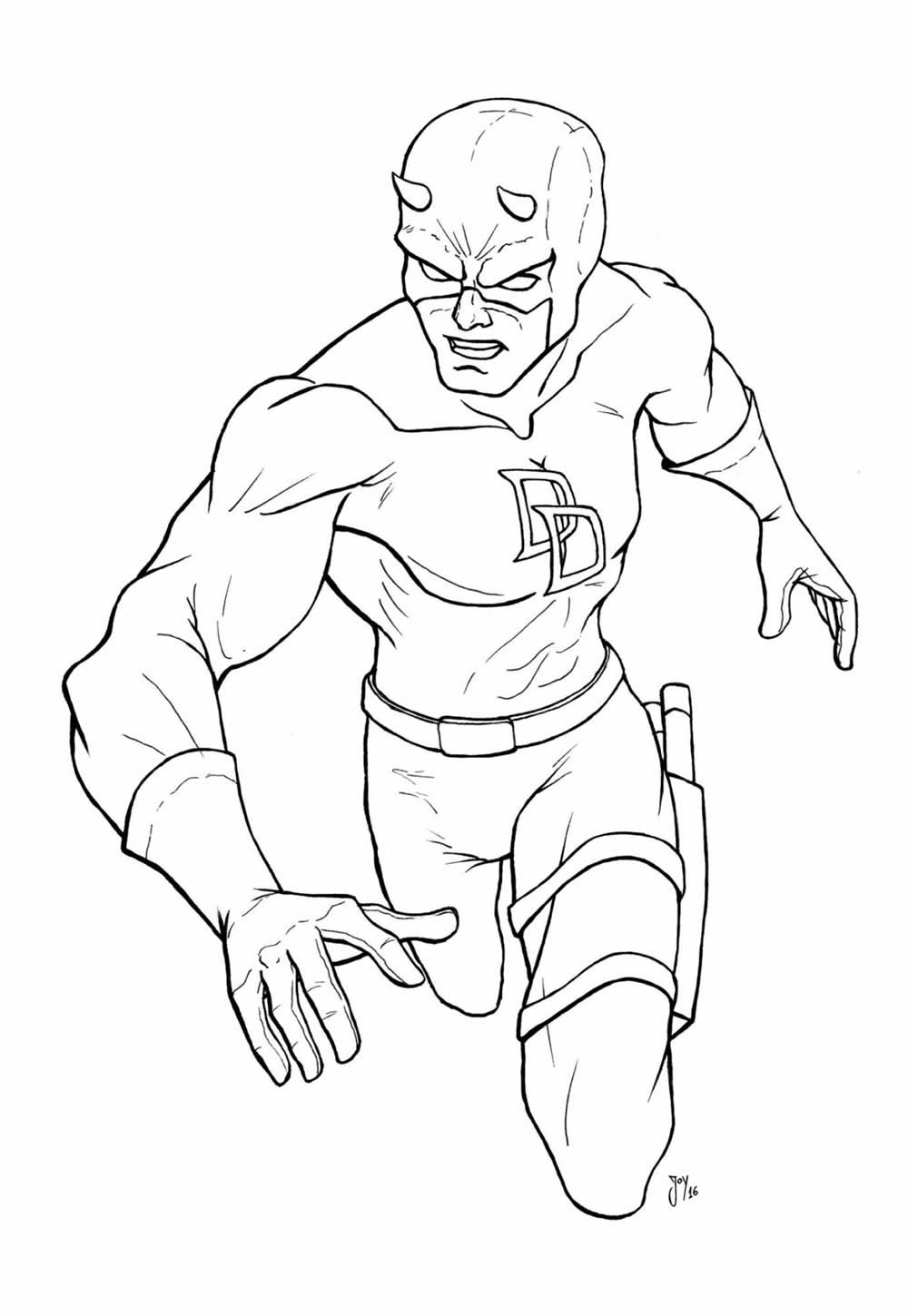 Desenho do Demolidor para colorir