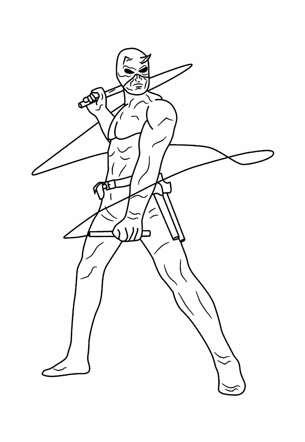 Desenho do Demolidor para colorir