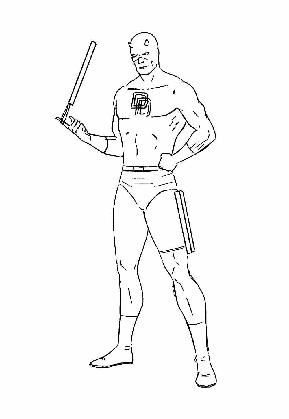 Desenho do Demolidor para colorir
