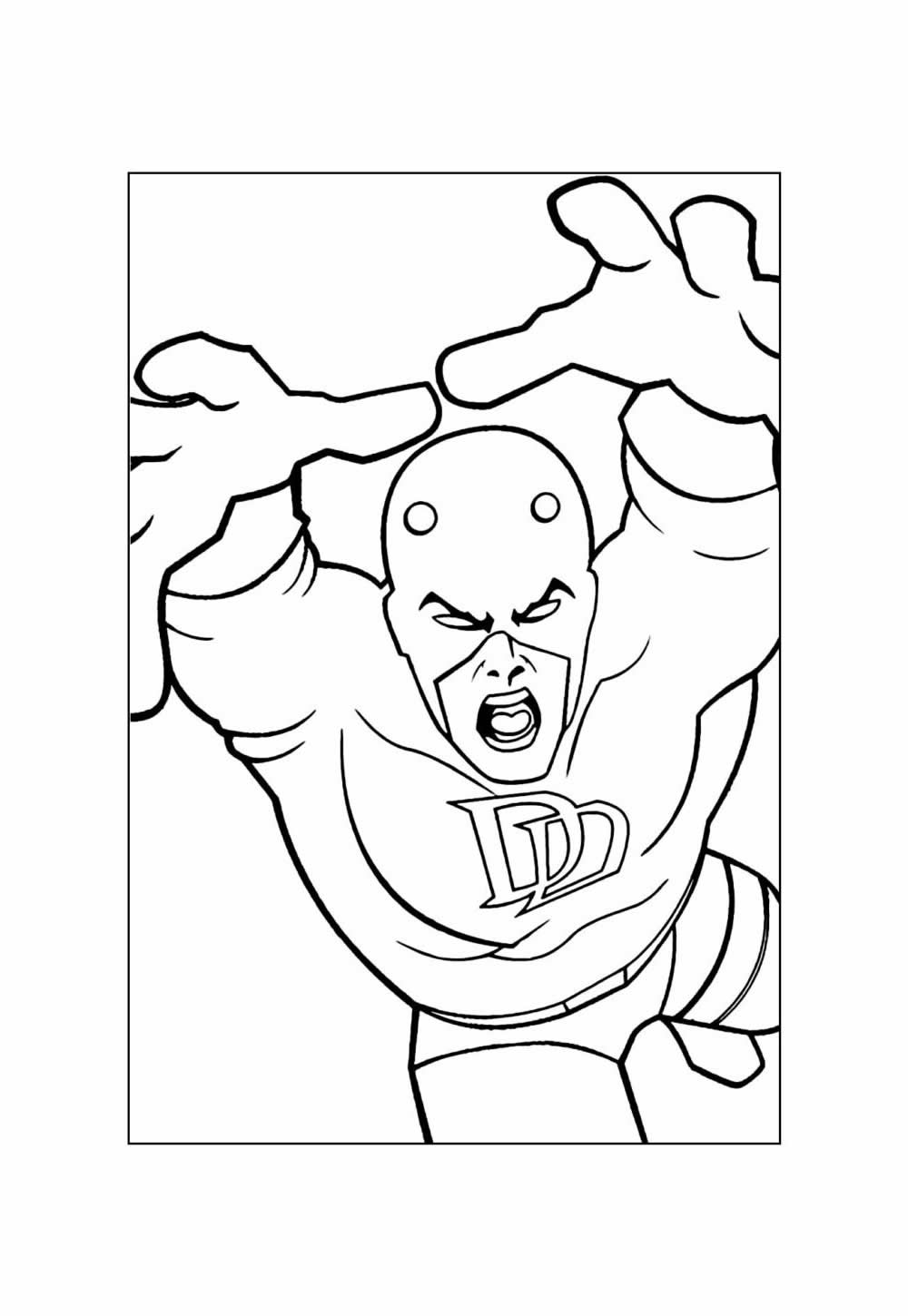 Desenho do Demolidor para colorir