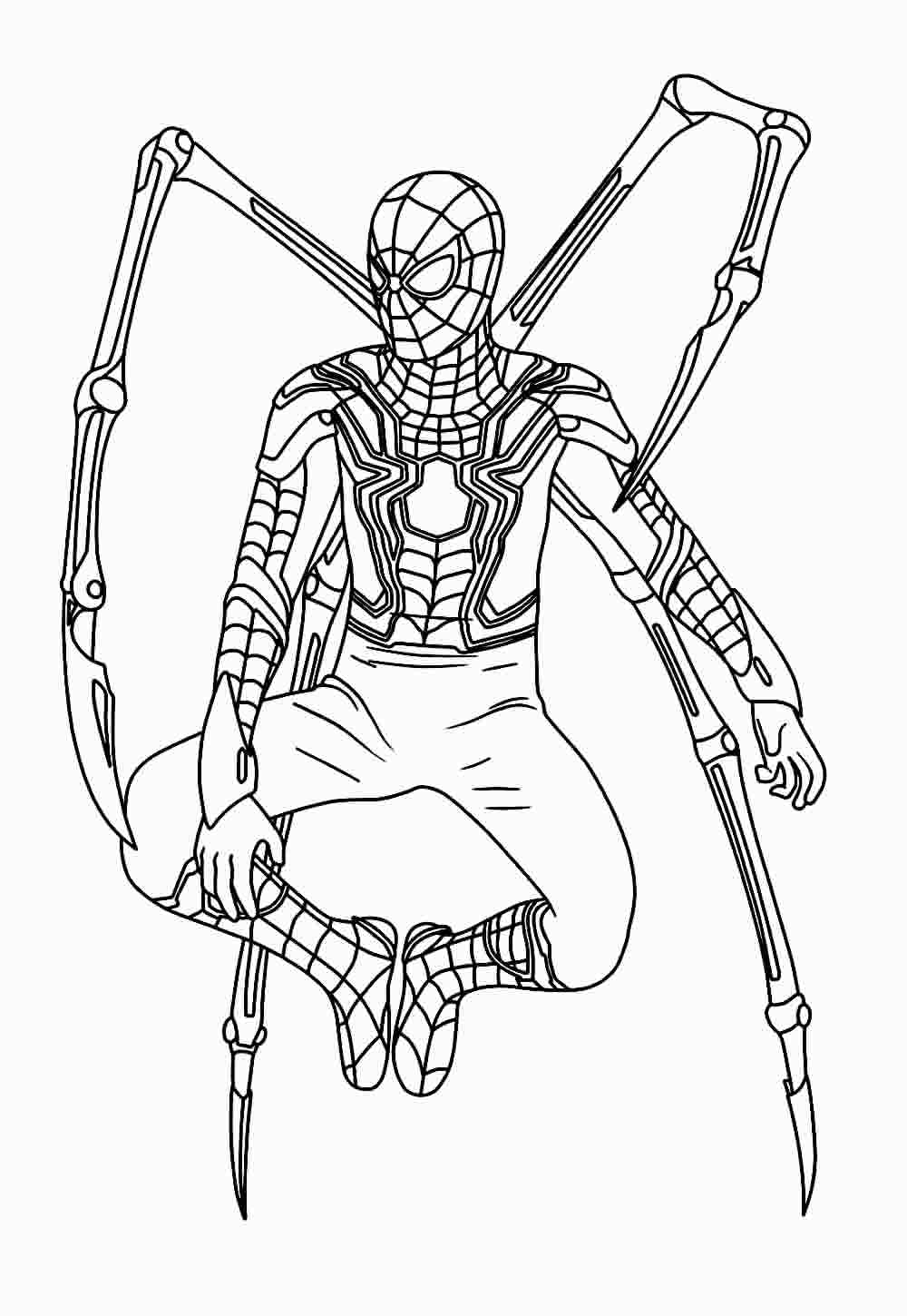 Imagem do Homem-Aranha para colorir