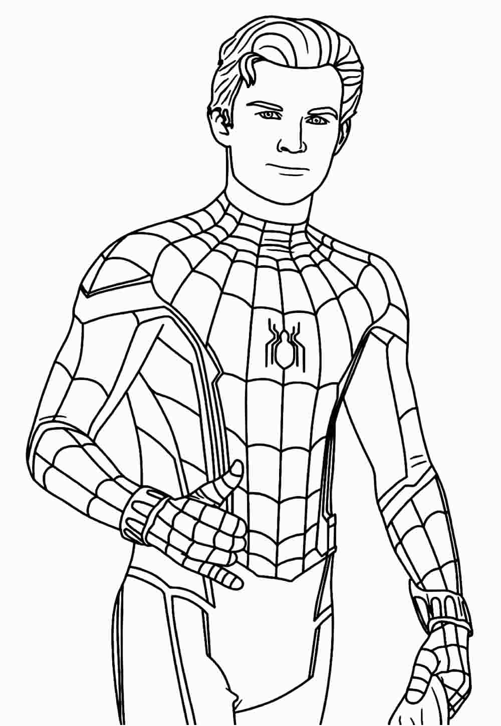 HOMEM ARANHA – 42 desenhos para imprimir colorir e pintar