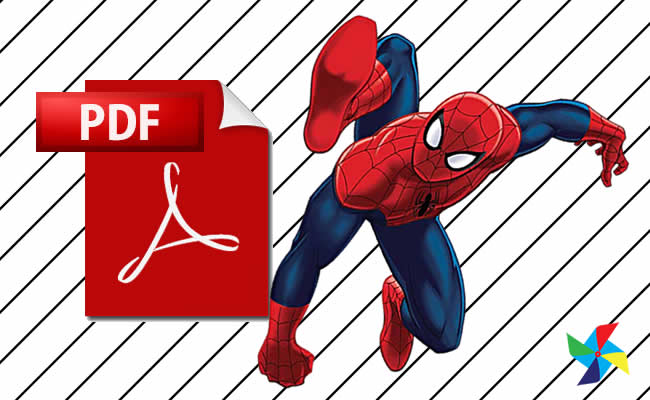 Desenhos do Homem-Aranha em PDF para colorir