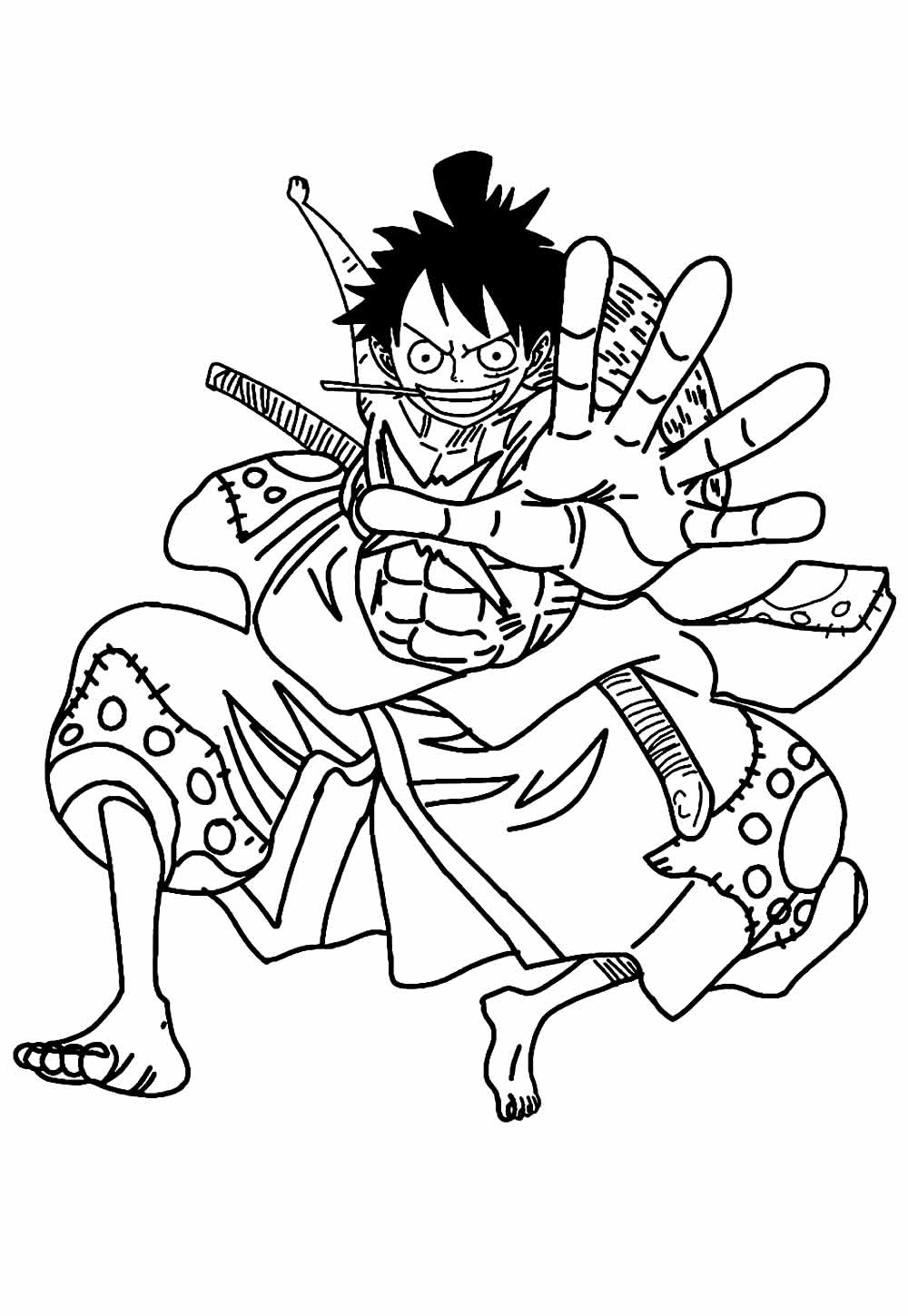 Desenho One Piece Colorir