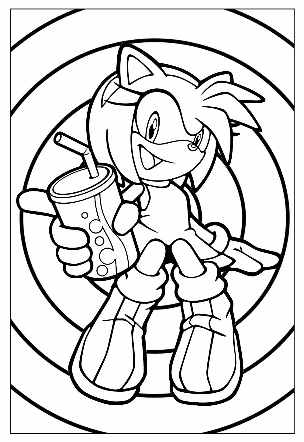 31 ideias de Deselho amy rose  desenhos do sonic, desenhos, desenhos para  colorir