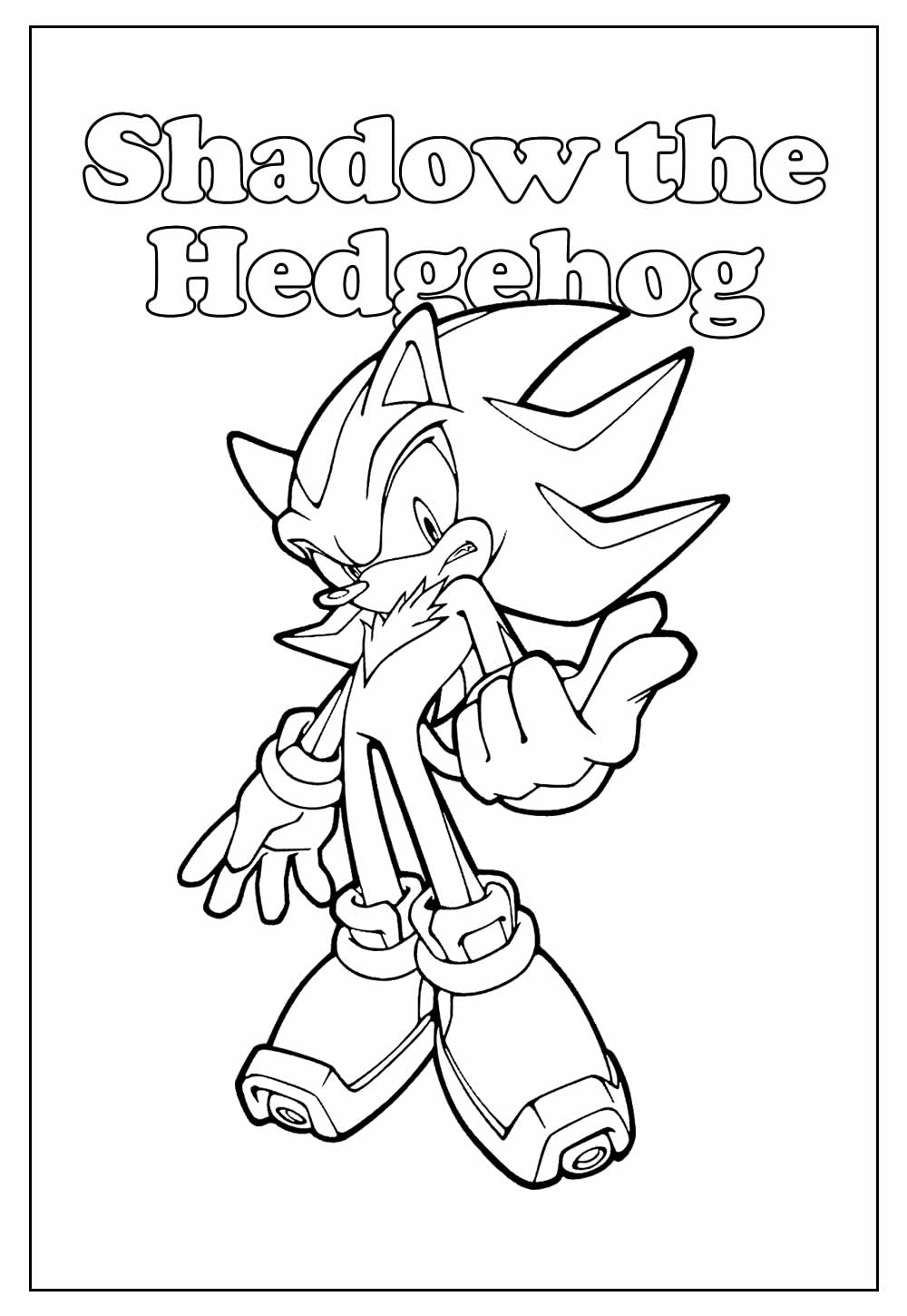 Desenhos de Shadow the Hedgehog