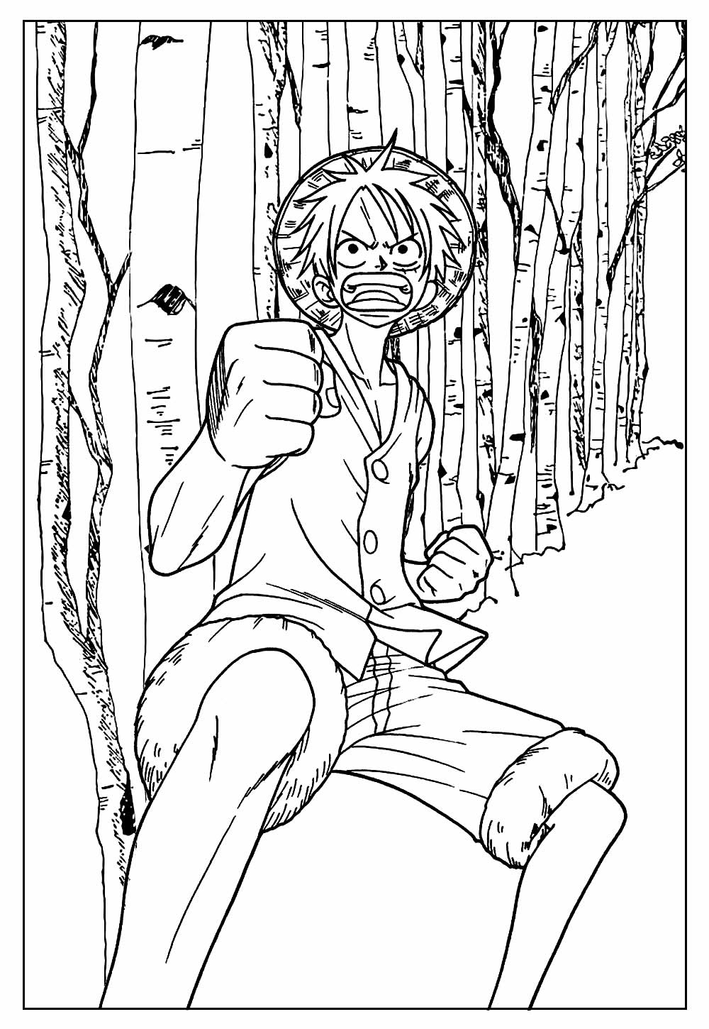 Desenho do Luffy