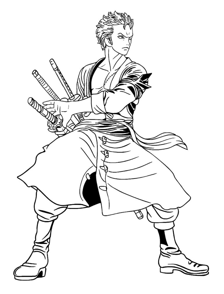 Desenhos De Roronoa Zoro Para Colorir Bora Colorir