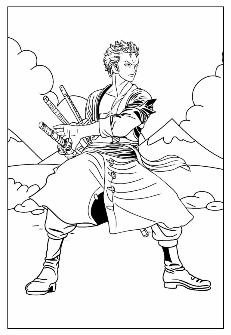 Desenhos De Roronoa Zoro Para Colorir Bora Colorir