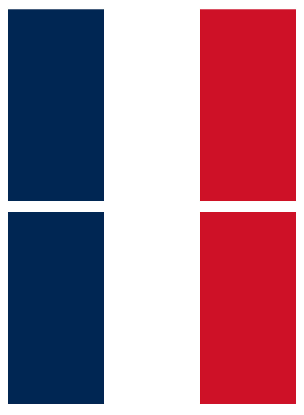 Bandeiras da França para imprimir