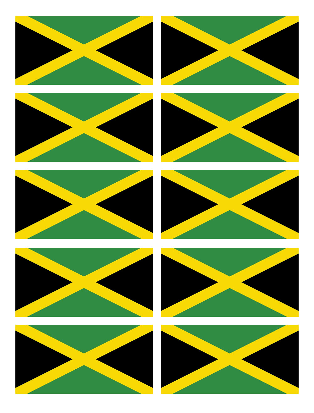 Bandeirinhas da Jamaica para imprimir