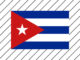 Imagem da Bandeira de Cuba para imprimir