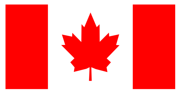 Bandeira do Canadá para imprimir - Bora Colorir