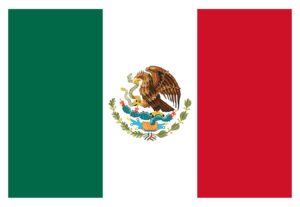 Bandeira do México para imprimir - Bora Colorir