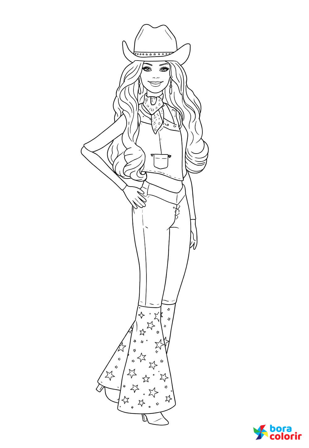 Barbie para colorir