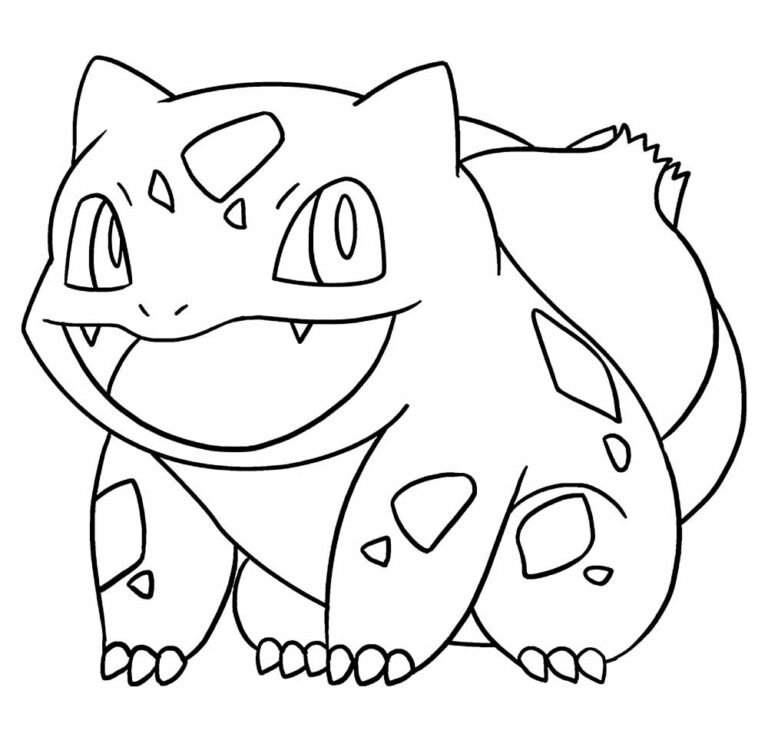 Desenhos do Bulbassauro para colorir - Bora Colorir
