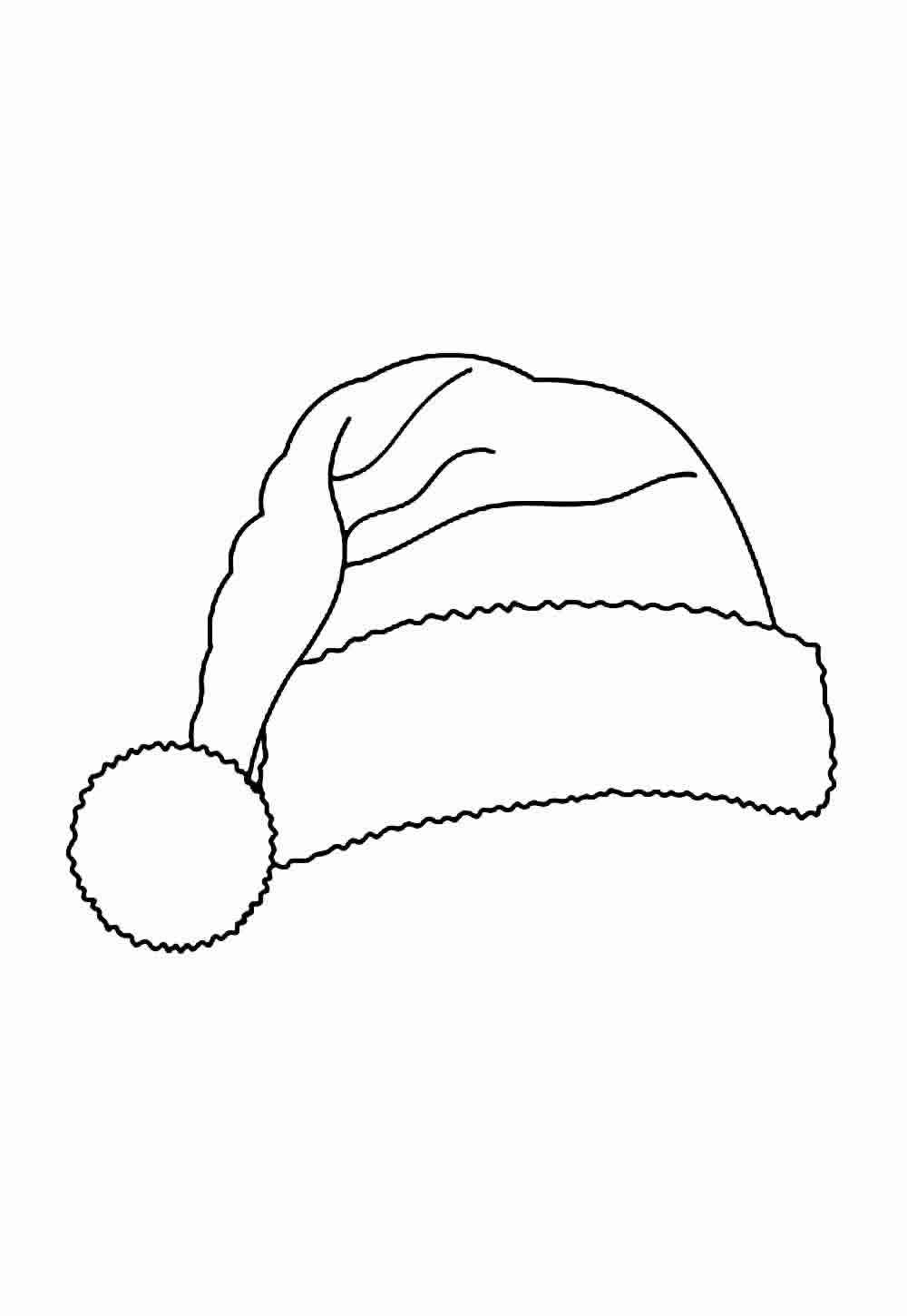 Gorro de Papai Noel para pintar