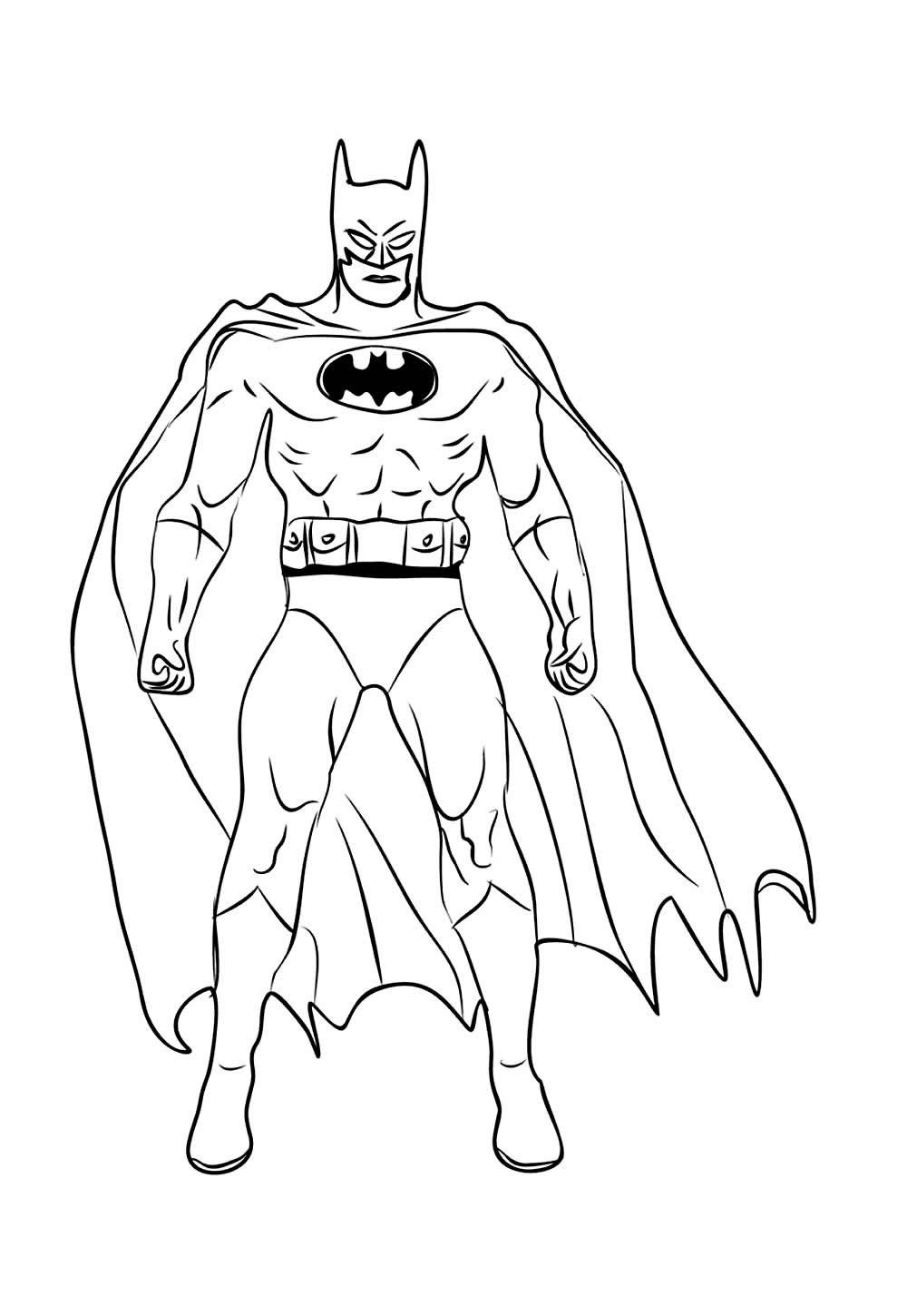 Desenho de Batman para colorir
