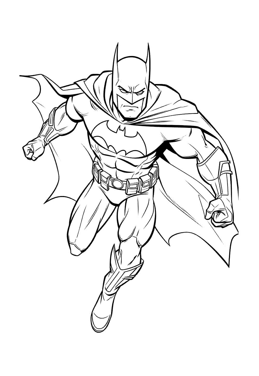 Desenho de Batman para pintar