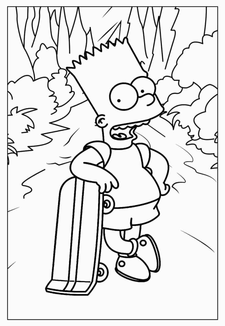 Desenhos Do Bart Simpson Para Colorir Bora Colorir 2663