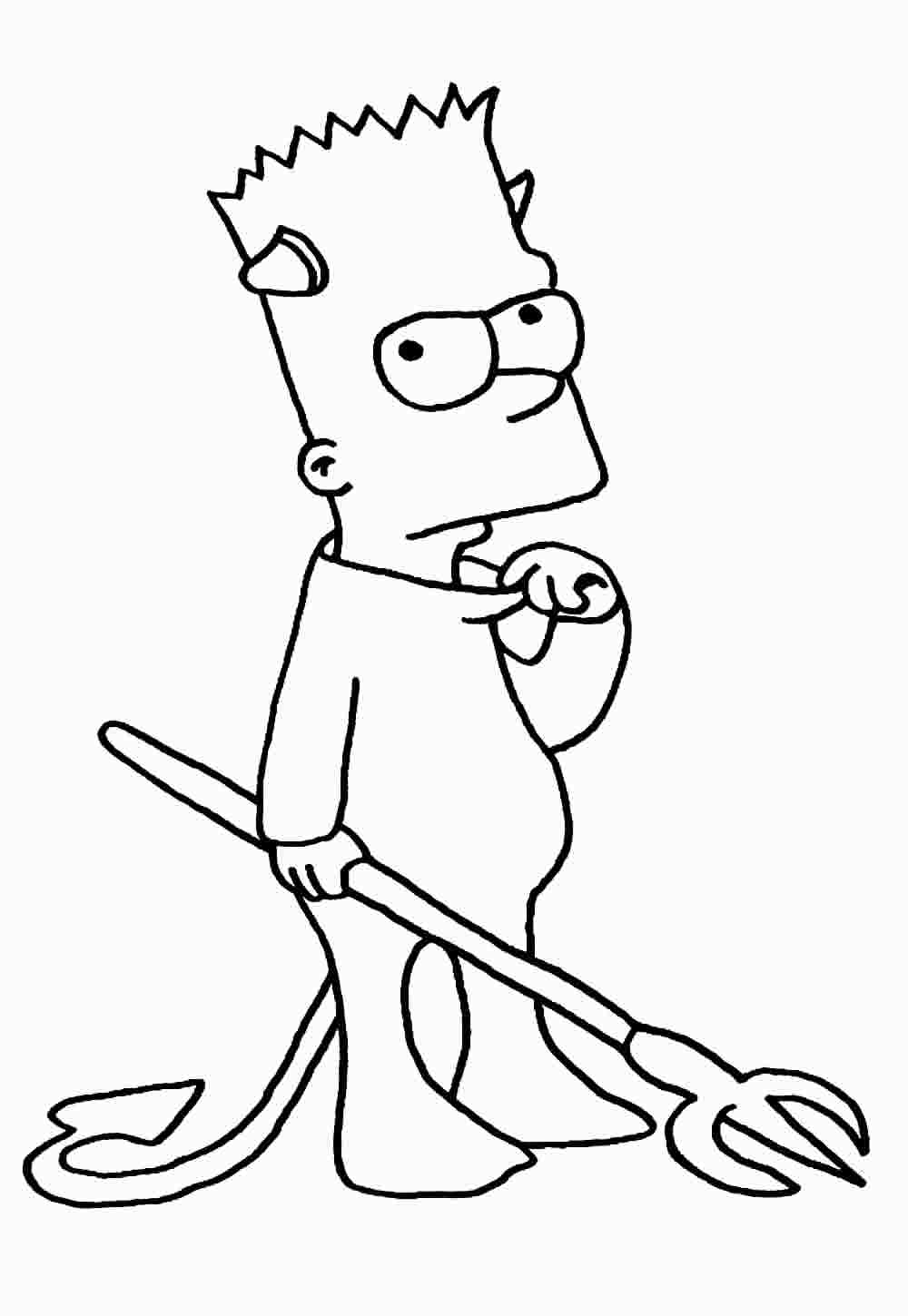 Bart Simpson para pintar