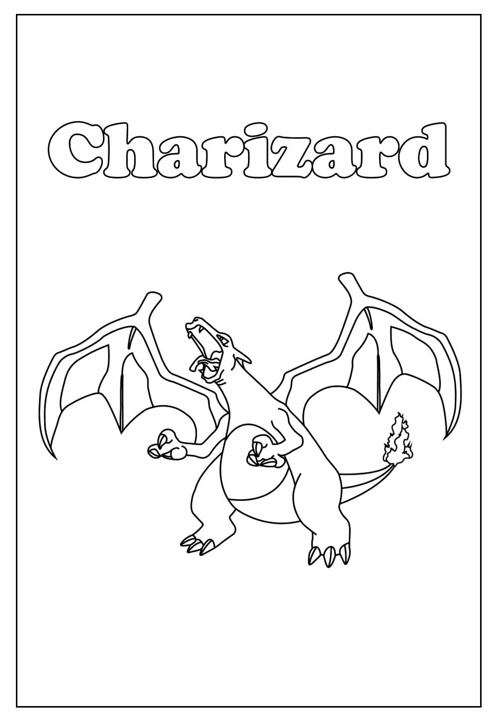 Desenho de Charizard