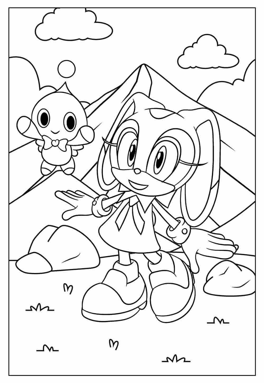 Desenho de Cream the Rabbit