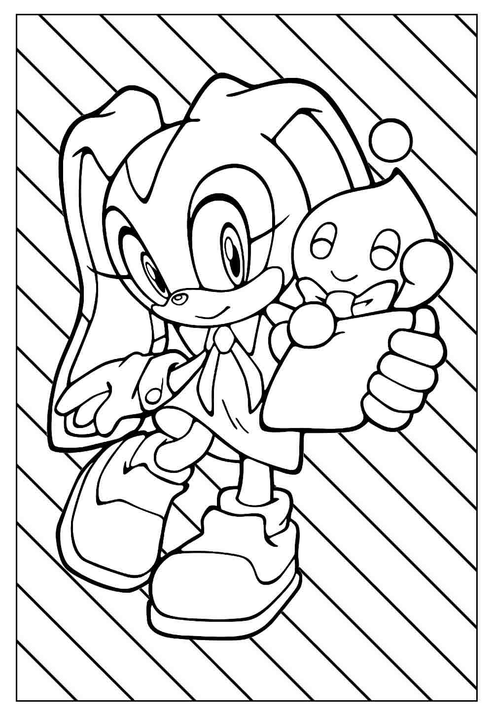 Cream the Rabbit para colorir