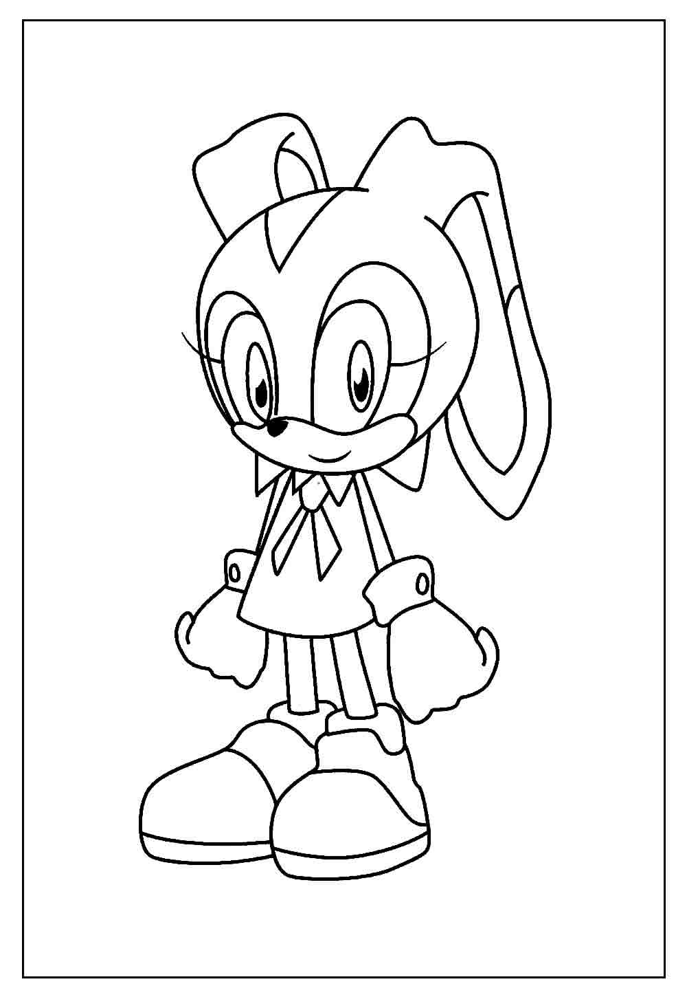 Cream the Rabbit para colorir - Desenho