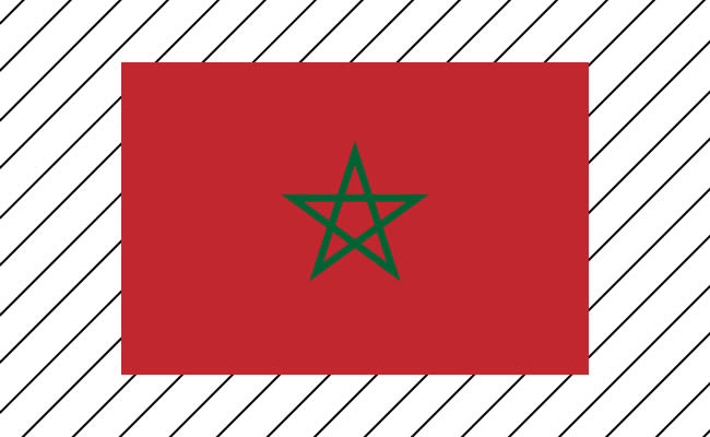 Bandeira do Marrocos para imprimir