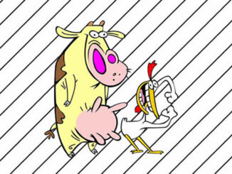 Desenhos de A Vaca e o Frango para colorir e pintar