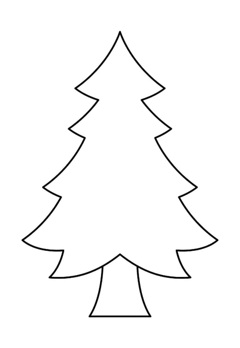 Desenhos de Pinheiros de Natal para colorir - Bora Colorir