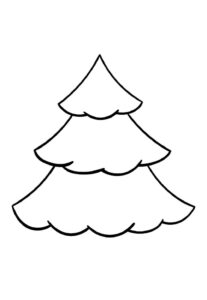 Desenhos de Pinheiros de Natal para colorir - Bora Colorir