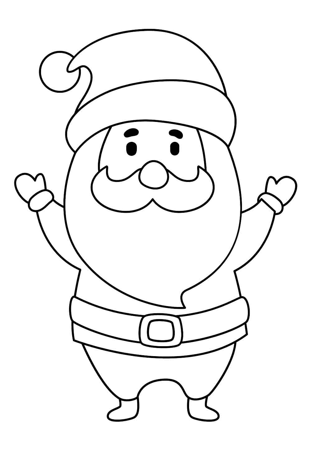 Papai Noel para colorir